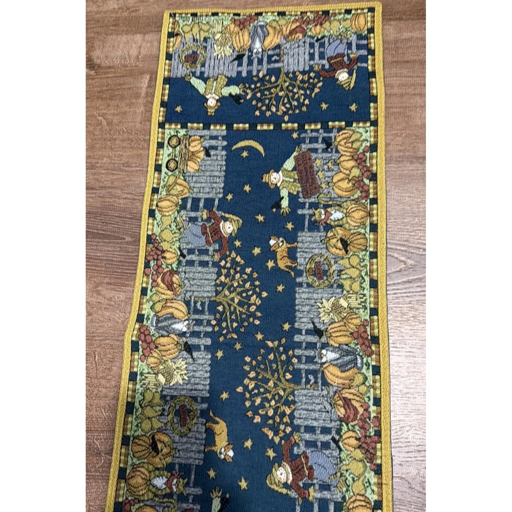 TERESA KOGUT FALL HALLOWEEN TABLE Runner MAT TAPESTRY